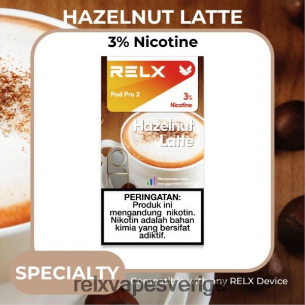 RELX Order Online - RELX pod pro 2 - 3 baljor N6ZX2119 hasselnöts latte kaffe
