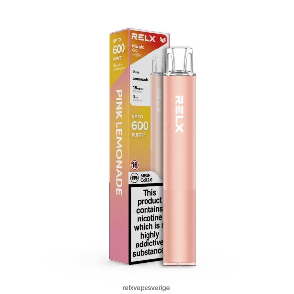 RELX Vape Stockholm - RELX MagicGo ga600 N6ZX244 rosa lemonad