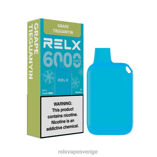 RELX Vape Flavours - RELX Crush Pocket 6000 isiga druva tieguanyin 8P0H218