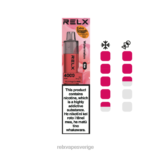 RELX Sale - RELX MagicGo 4000 engångsvape vattenmelon (is) 8P0H27