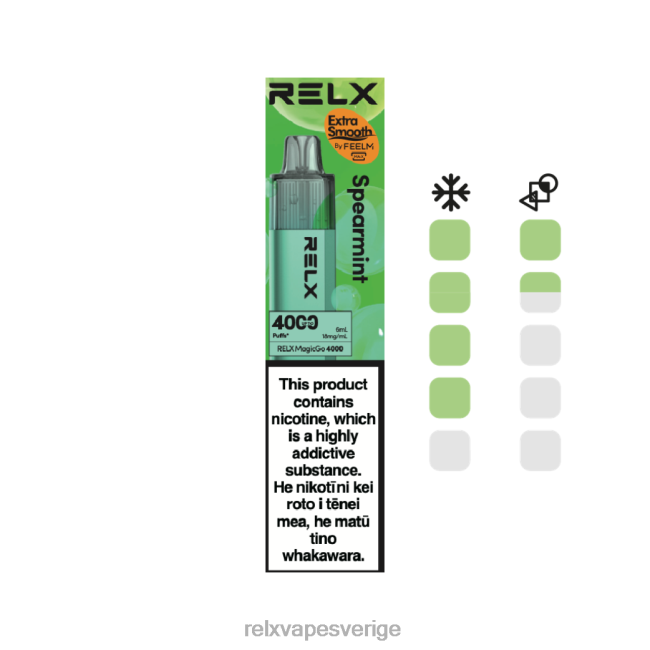 RELX Vape Stockholm - RELX MagicGo 4000 engångsvape grönmynta 8P0H23