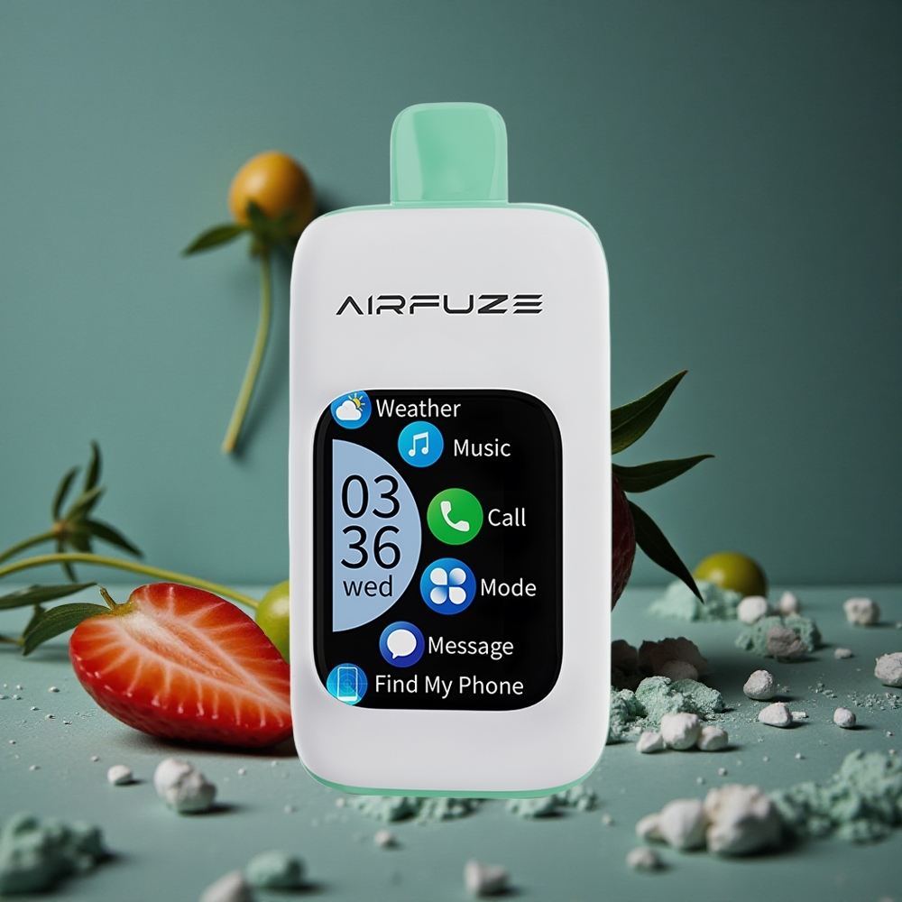 AirFuze Smart 30000 Puffs Disposable Jordgubb Sommartid med 5% Nikotin & Typ-C Sweden wholesale