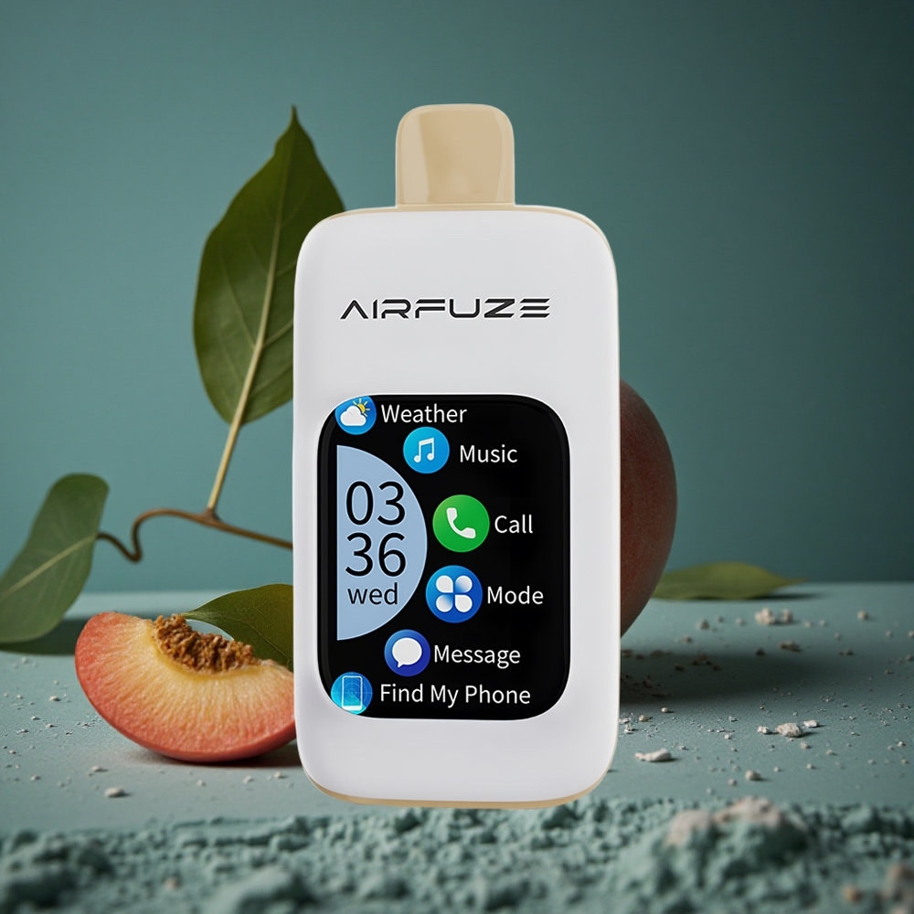 AirFuze Smart 30000 Puffs Disposable Juicy Peach (Saftig Persika) med 900mAh Batteri & Type-C Sweden wholesale