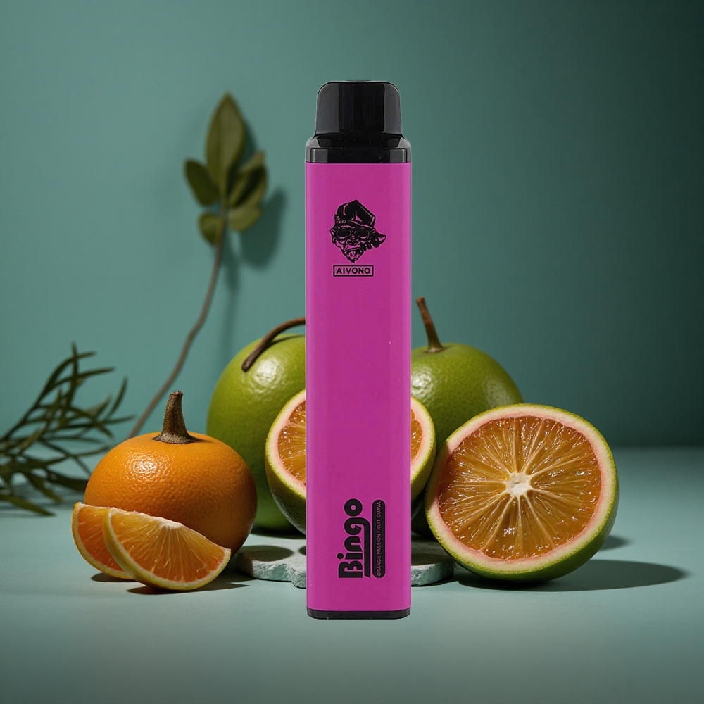 Aivono AIM BINGO 4000 Puffs Apelsin Passionfrukt Guava 10 mL 1000mAh Sweden wholesale