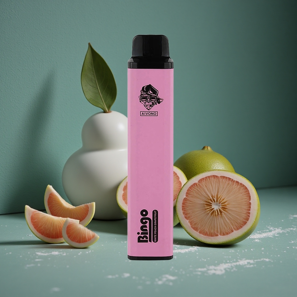 Aivono AIM BINGO 4000 Puffs Vit Persika Grapefrukt 1000mAh laddningsbart batteri Sweden wholesale