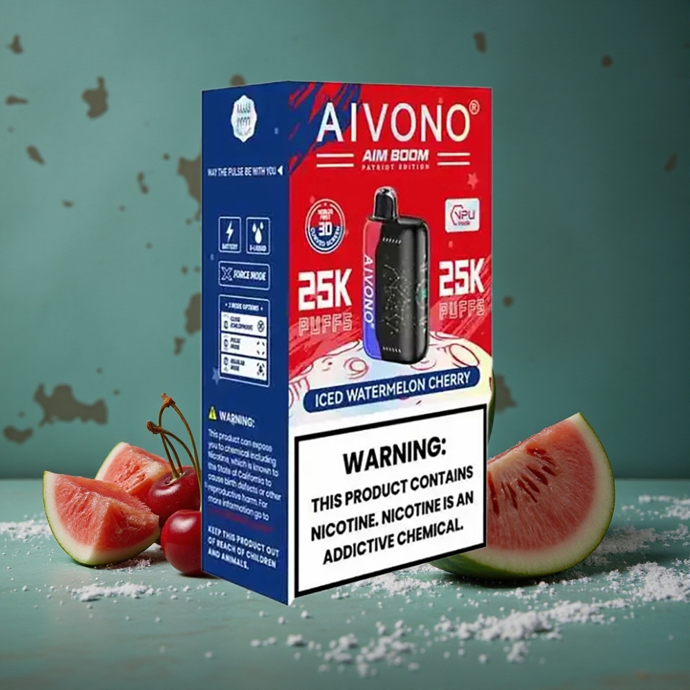 Aivono AIM BOOM 25000 Puffar Isvattenmelon Körsbär 28ml E-Vätska Sweden wholesale