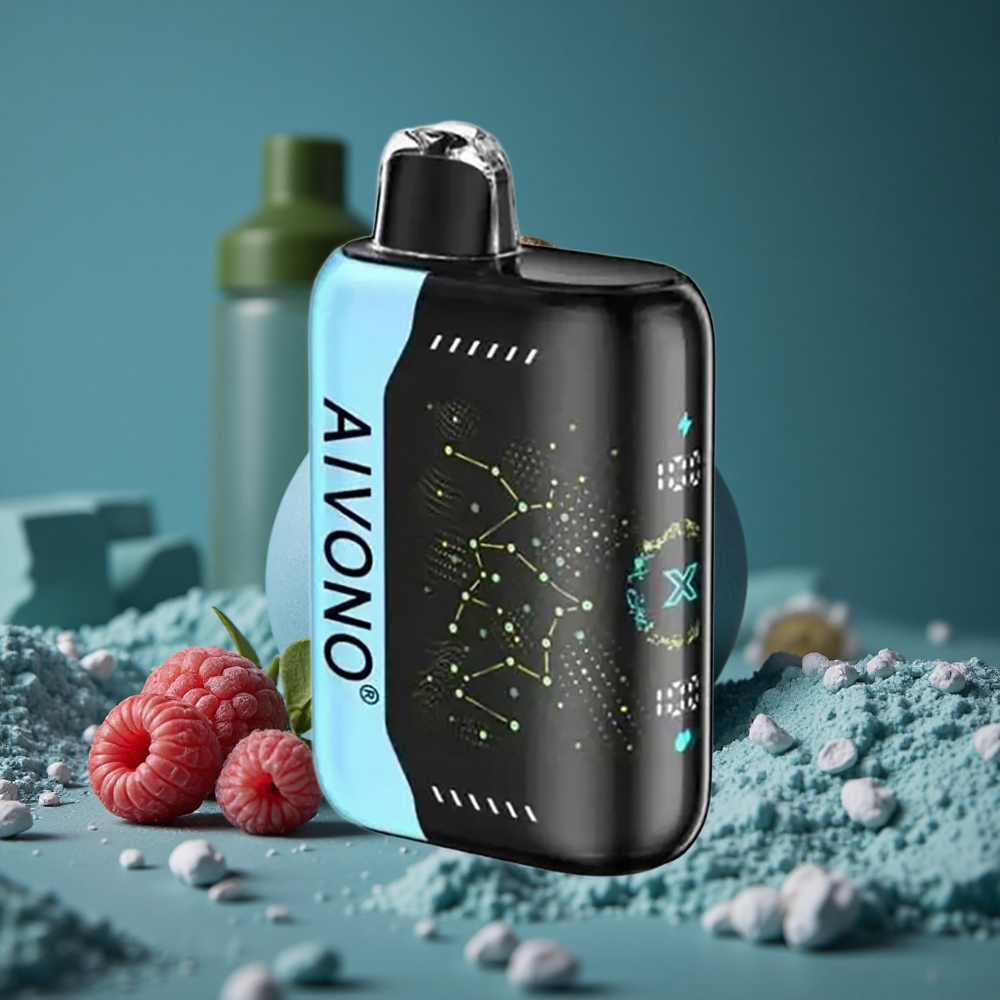 Aivono AIM BOOM 25000 Puffs Blå Hallon Is 28ml E-Liquid Sweden wholesale