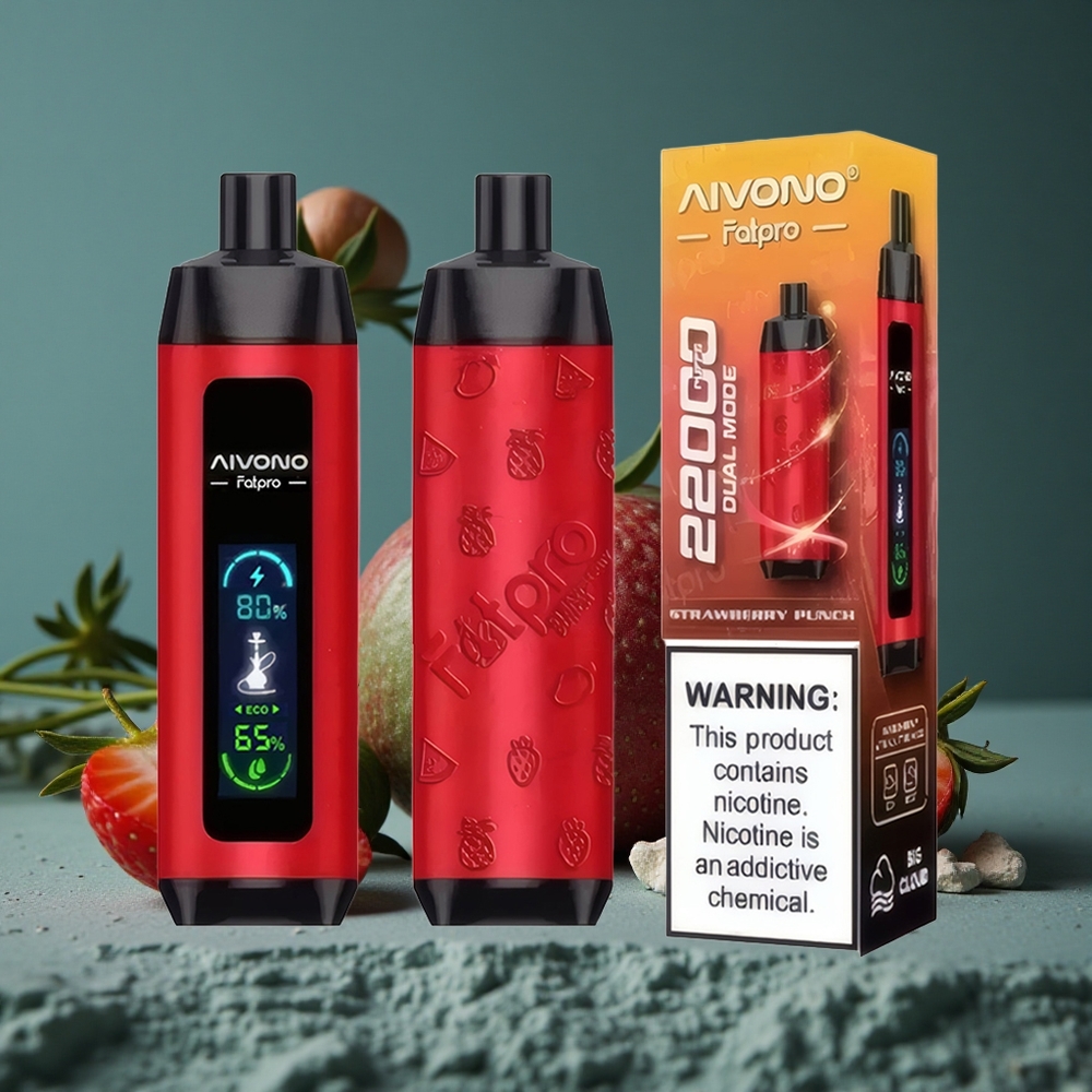 Aivono AIM FATPRO 22000 Puffs Jordgubbspunch 28ml E-liquid Sweden wholesale