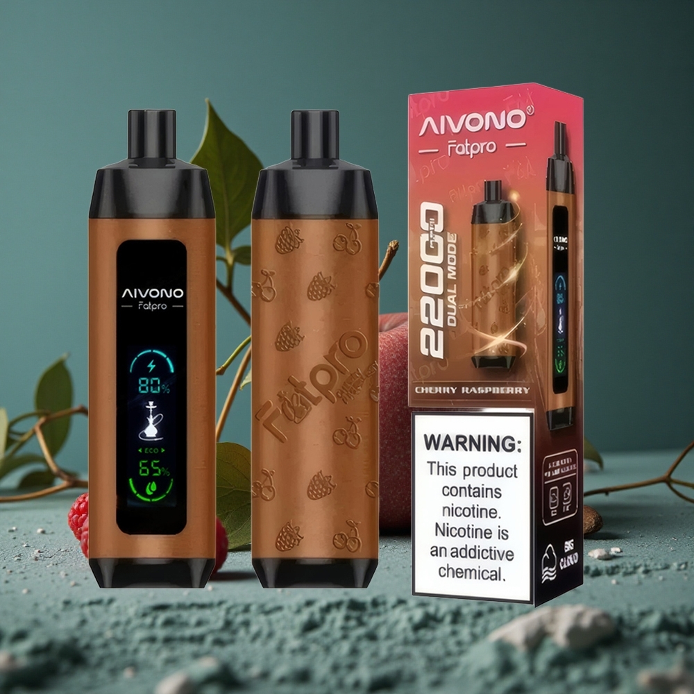 Aivono AIM FATPRO 22000 Puffs Körsbär Hallon 28ml E-liquid Sweden wholesale