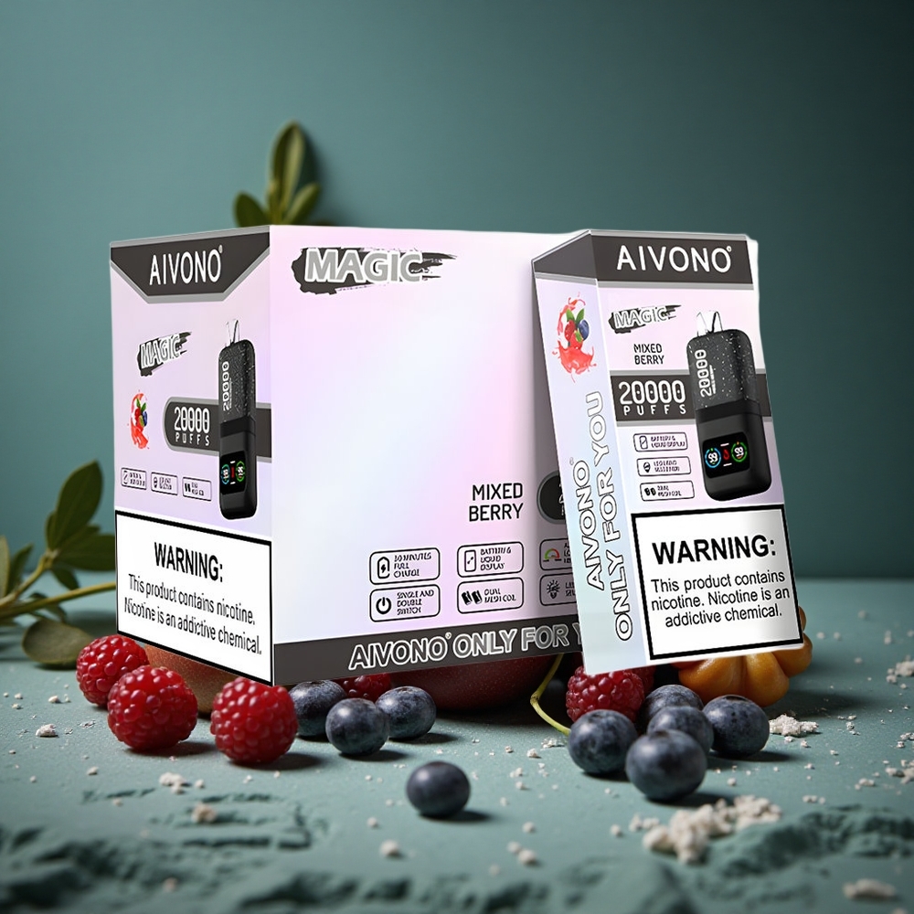 Aivono AIM MAGIC 20000 Puffs Blandade Bär Dual Mesh Coils LCD Sweden wholesale