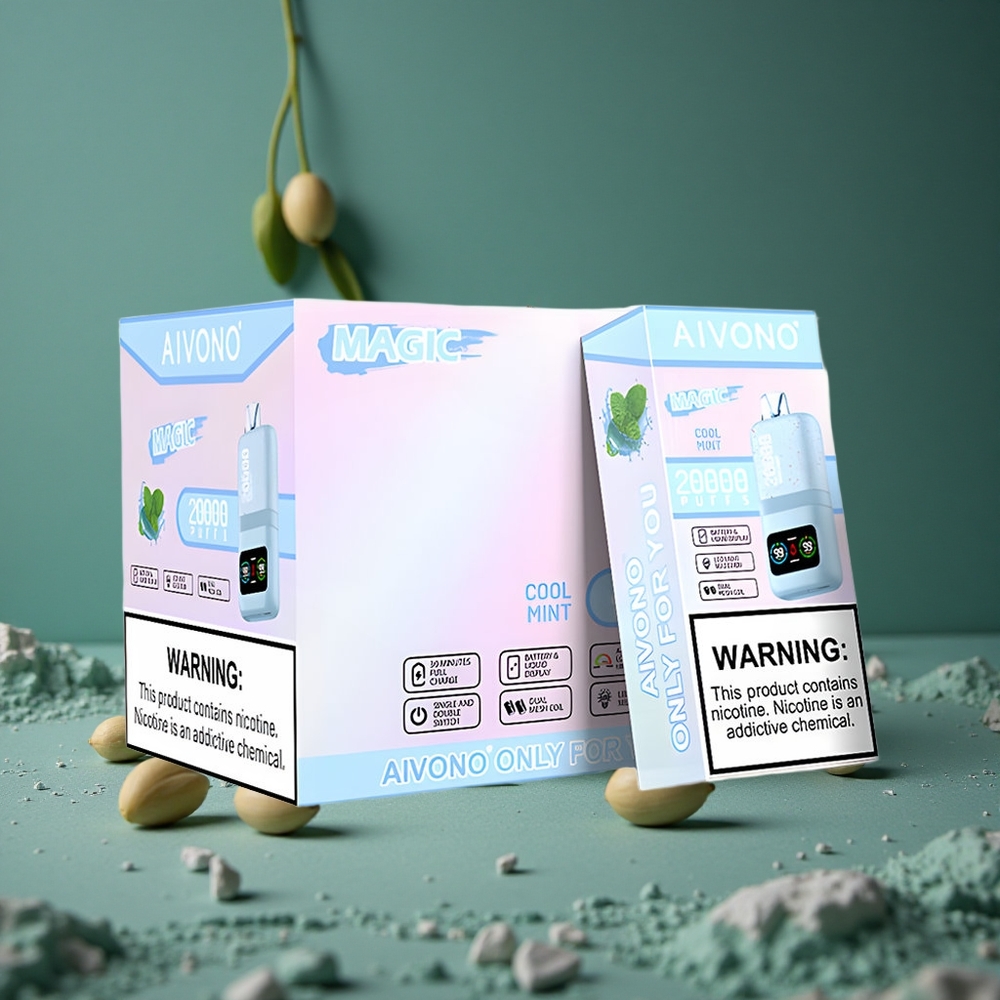 Aivono AIM MAGIC 20000 Puffs Cool mint (Kall mynta) Typ-C Laddbar Sweden wholesale