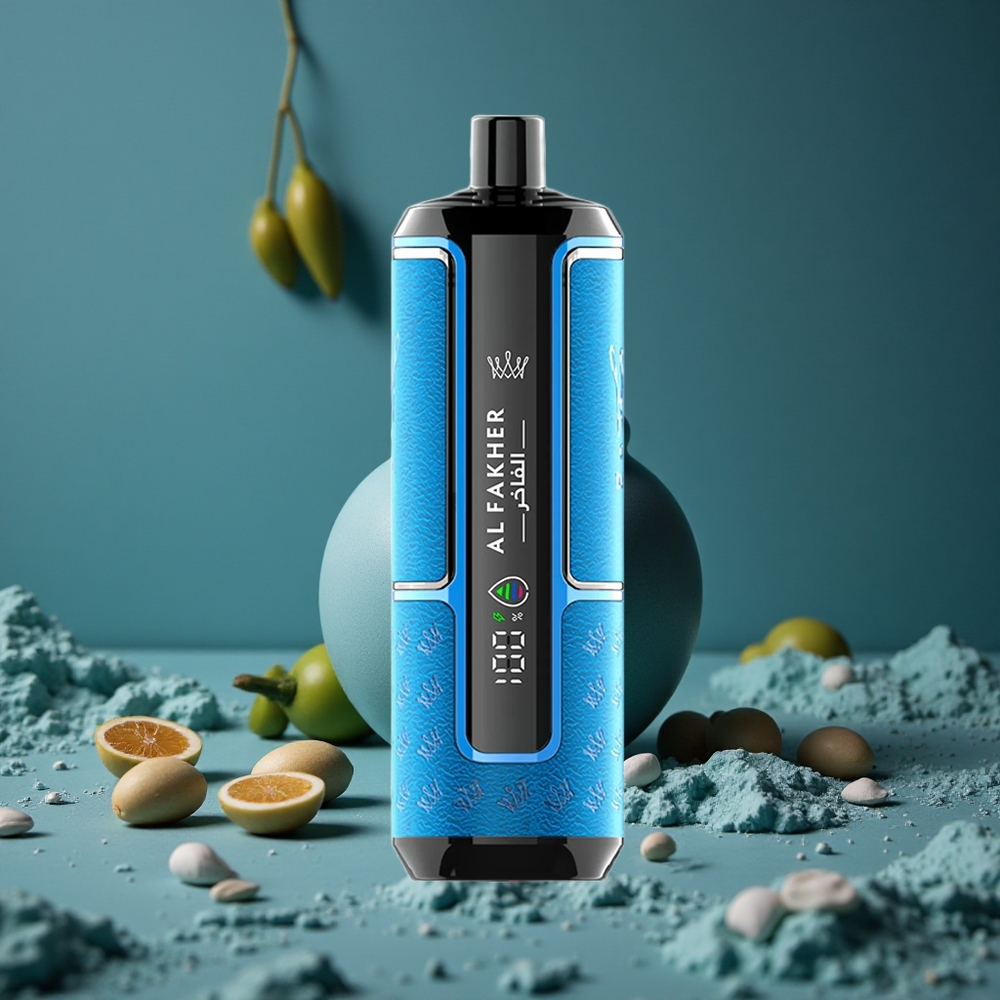 Al Fakher Crown Bar 15K Hypermax Engångs Vape Kit Blå Hav (22ml, 15 000 puffar) Sweden wholesale