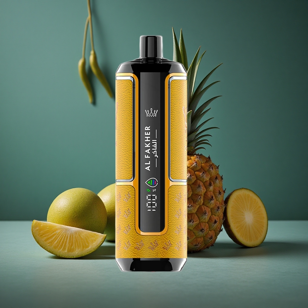 Al Fakher Crown Bar 15K Hypermax Engångs Vape Kit Mango Ananas 22ml Sverige Wholesale