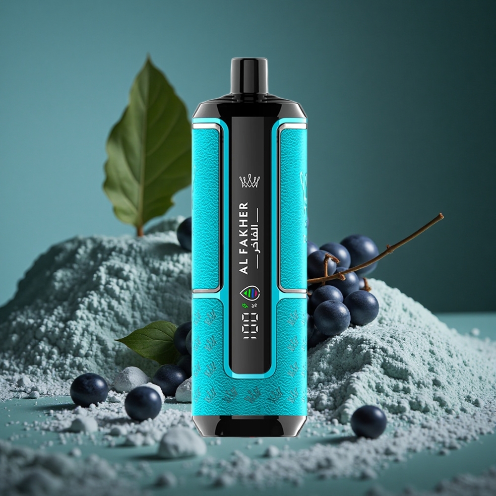 Al Fakher Crown Bar 15K Hypermax Engångs Vape Kit Svartvinbär Is 22ml E-Liquid Sverige Wholesale