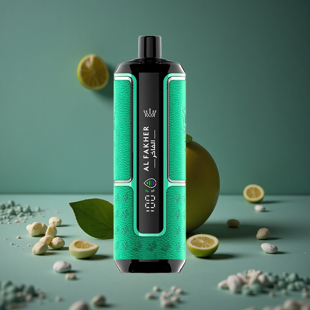 Al Fakher Crown Bar 15K Hypermax Engångs-vape Citron Mynta 22ml Sweden wholesale