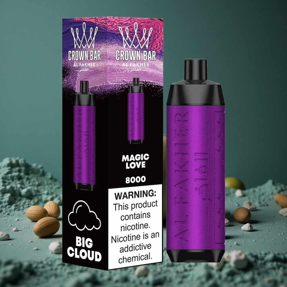 Al Fakher Crown Bar 8000 Magic Kärlek Kristall Engångsvape 18ml E-Vätska Sweden wholesale