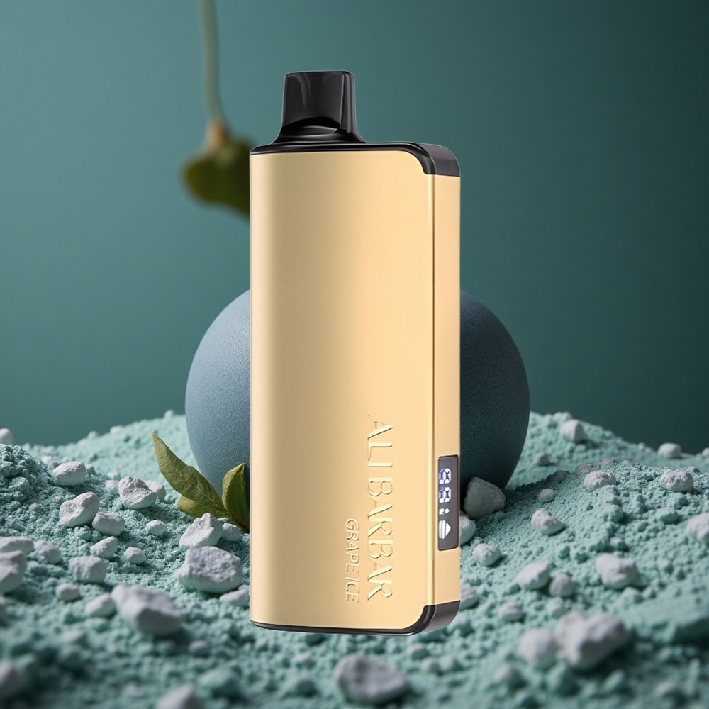 Alibarbar Ingot 9000 Puffs Druvis Glass Engångsvape LED Display Sweden wholesale