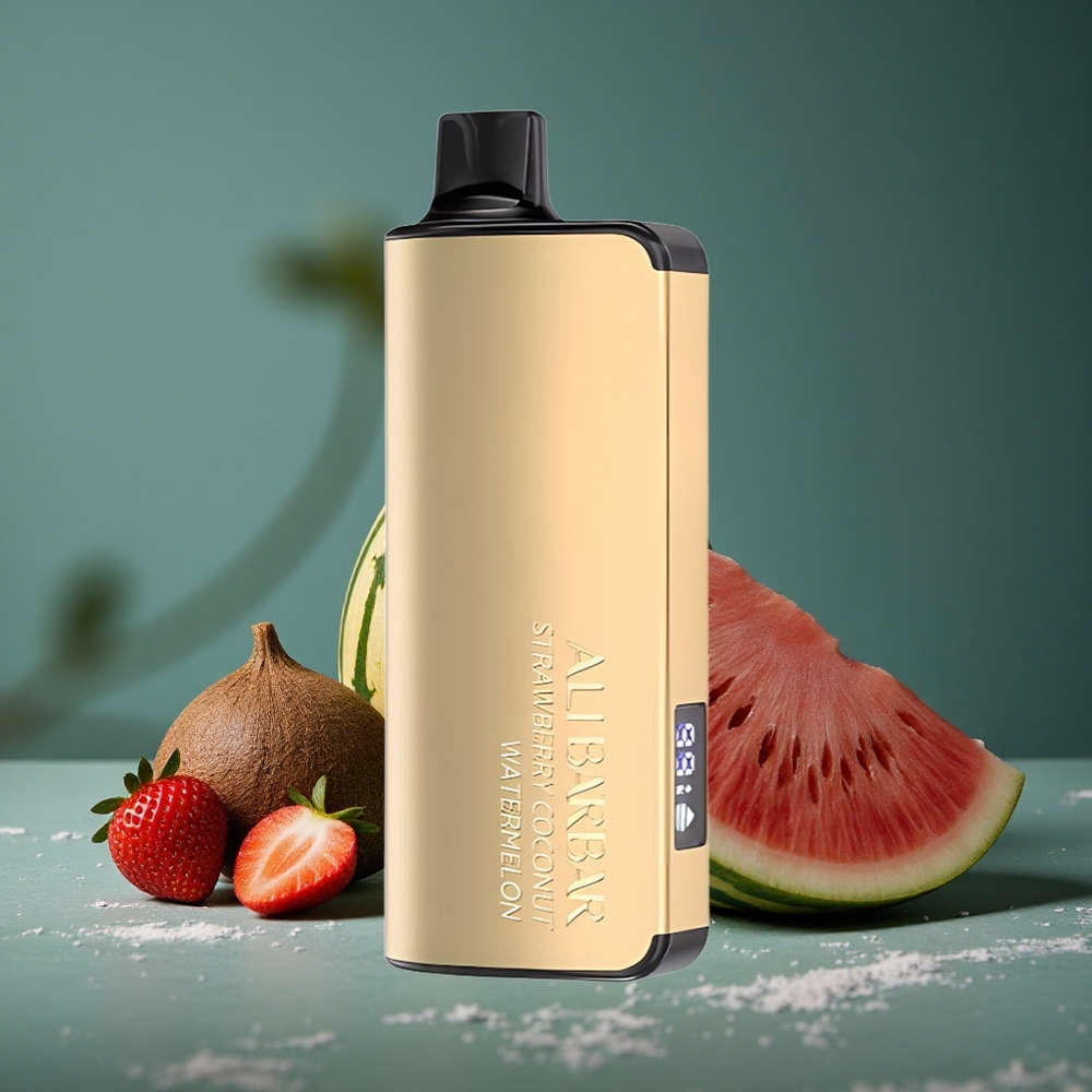 Alibarbar Ingot 9000 Puffs Jordgubb Kokosvatten Vattenmelon 22ml E-vätska Sverige wholesale