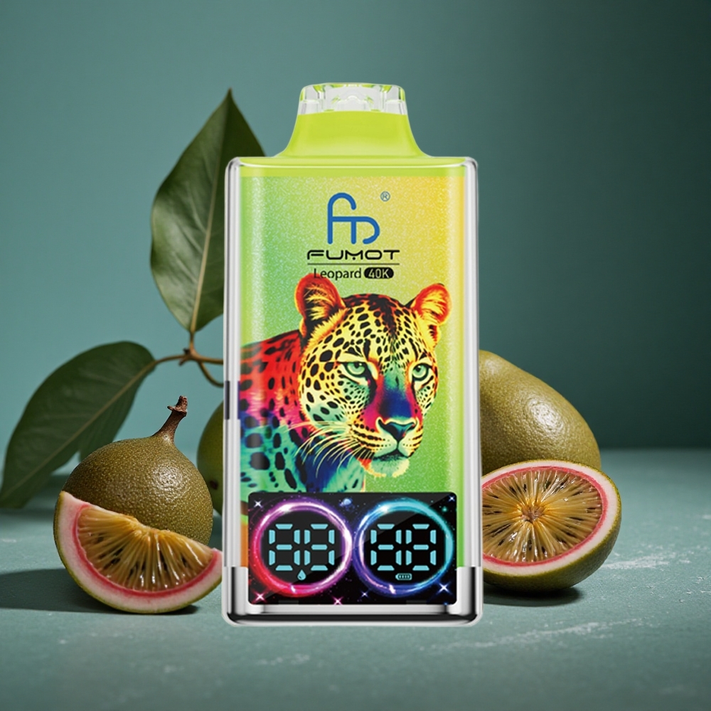 Fumot Leopard 40K Puffs Engångsvape Kiwi Passionfrukt Guava Dual Mesh Sweden wholesale