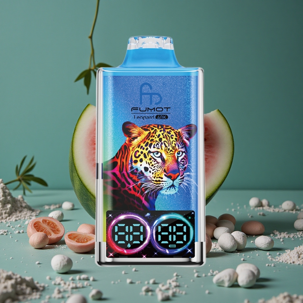Fumot Leopard 40K Puffs Engångsvape Vattenmelon Tuggummi Dual Mesh Sweden wholesale