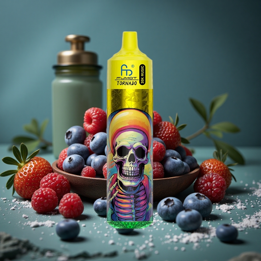 Fumot RandM Tornado 30000 Puffs Jordgubb Blåbär Hallon 30mL Förfylld E-vätska Sweden wholesale