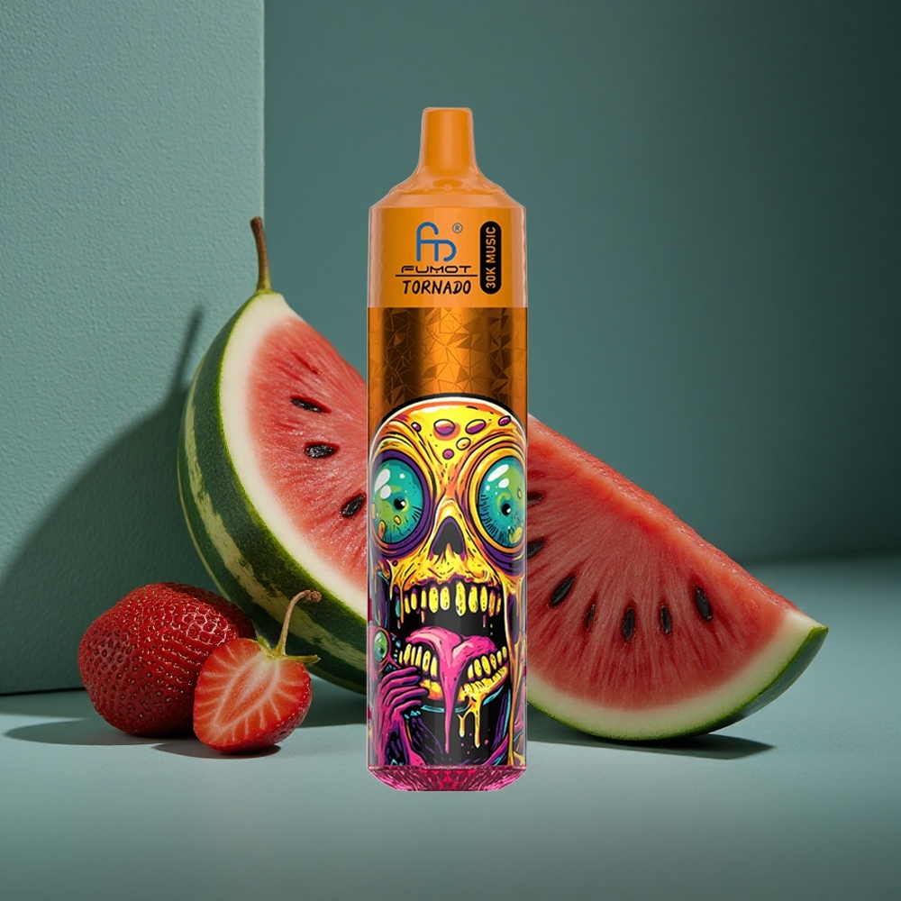 Fumot RandM Tornado 30000 Puffs Jordgubb Vattenmelon 30mL Förfylld Sweden wholesale