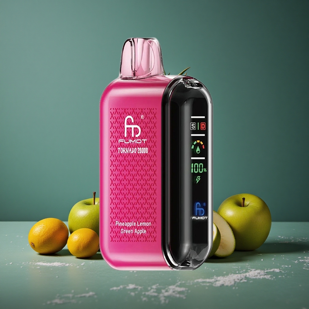 Fumot Tornado 20000 Puffs Ananas Citron Grönt Äpple Dual Mesh Coil Sweden wholesale