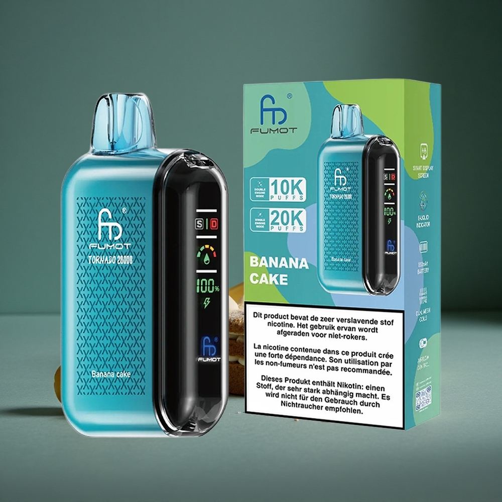 Fumot Tornado 20000 Puffs Banankaka Dual Mesh Coil Sweden wholesale