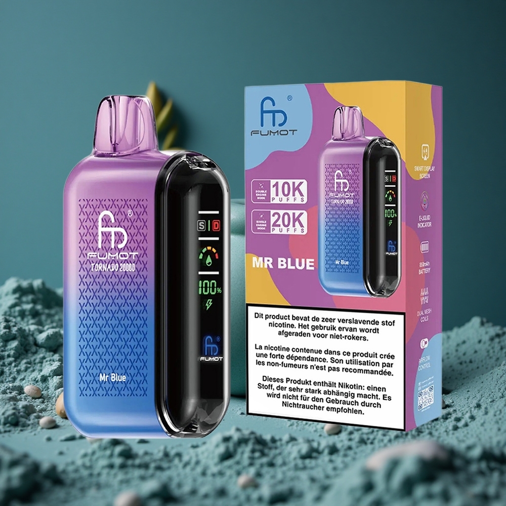 Fumot Tornado 20000 Puffs Dual Mesh Coil Mr Blå Sweden wholesale