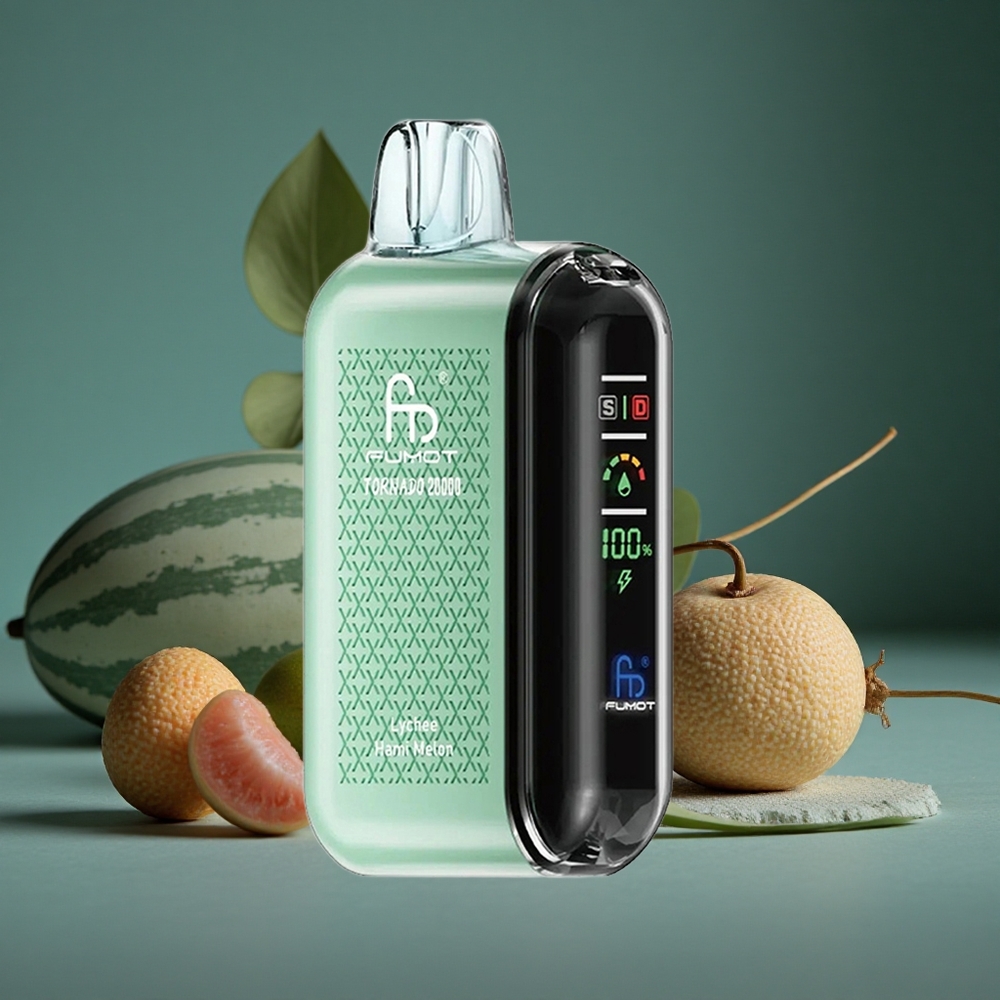 Fumot Tornado 20000 Puffs Engångsvape Lychee Hami Melon 20ml E-vätska Kapacitet 850mAh Batteri Sweden wholesale