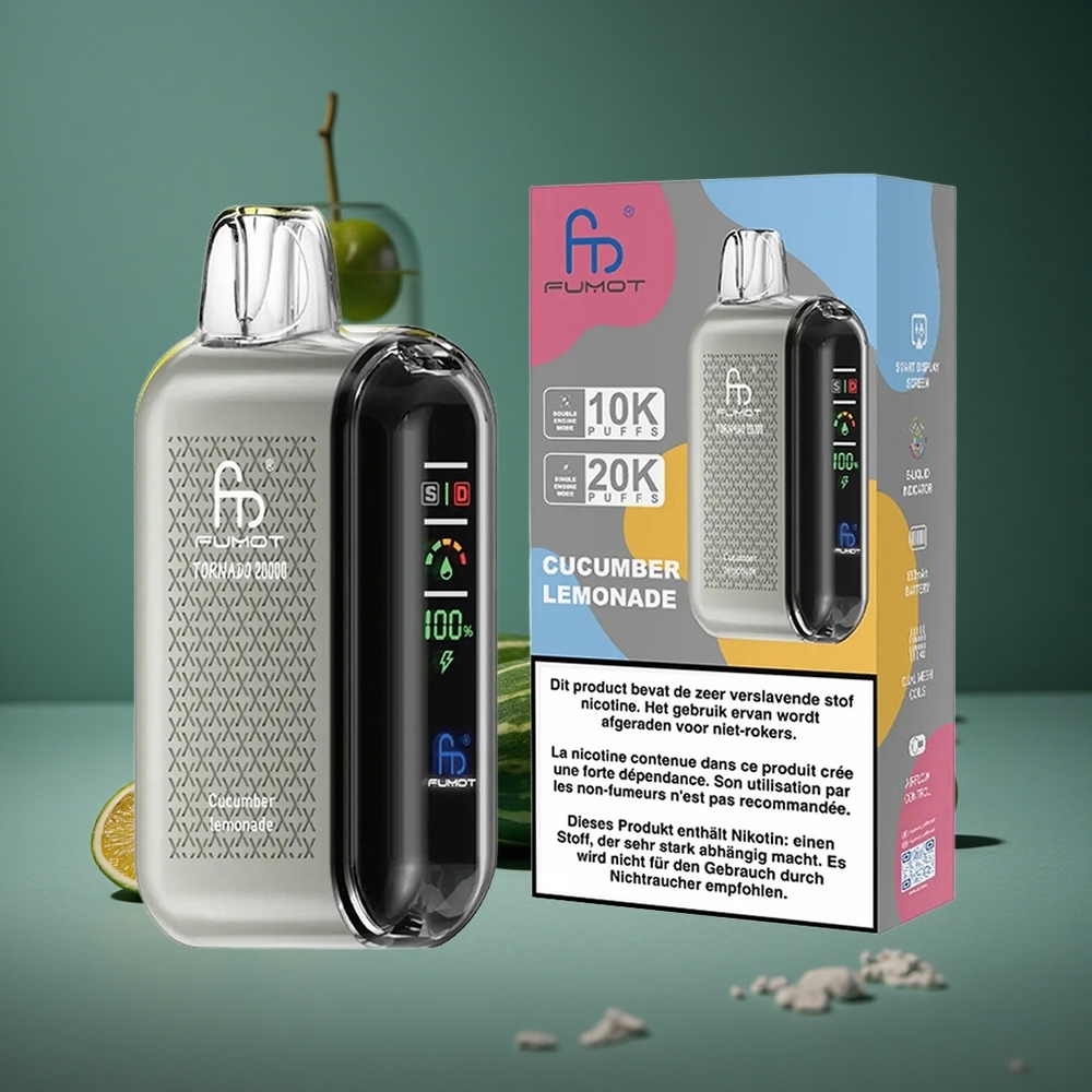 Fumot Tornado 20000 Puffs Gurka Citronad Dual Mesh Coil Sweden wholesale