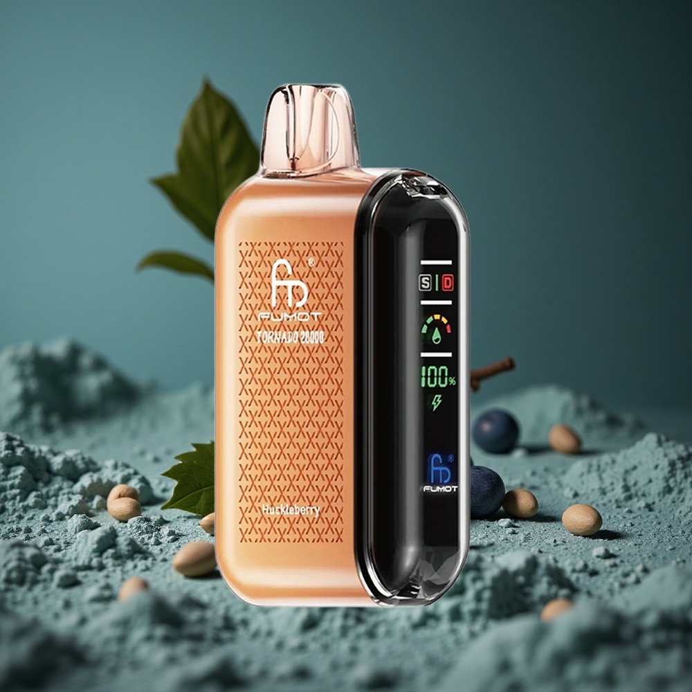 Fumot Tornado 20000 Puffs Huckleberry (Blåbär) med 20ml E-vätska & Smart Display Sweden wholesale