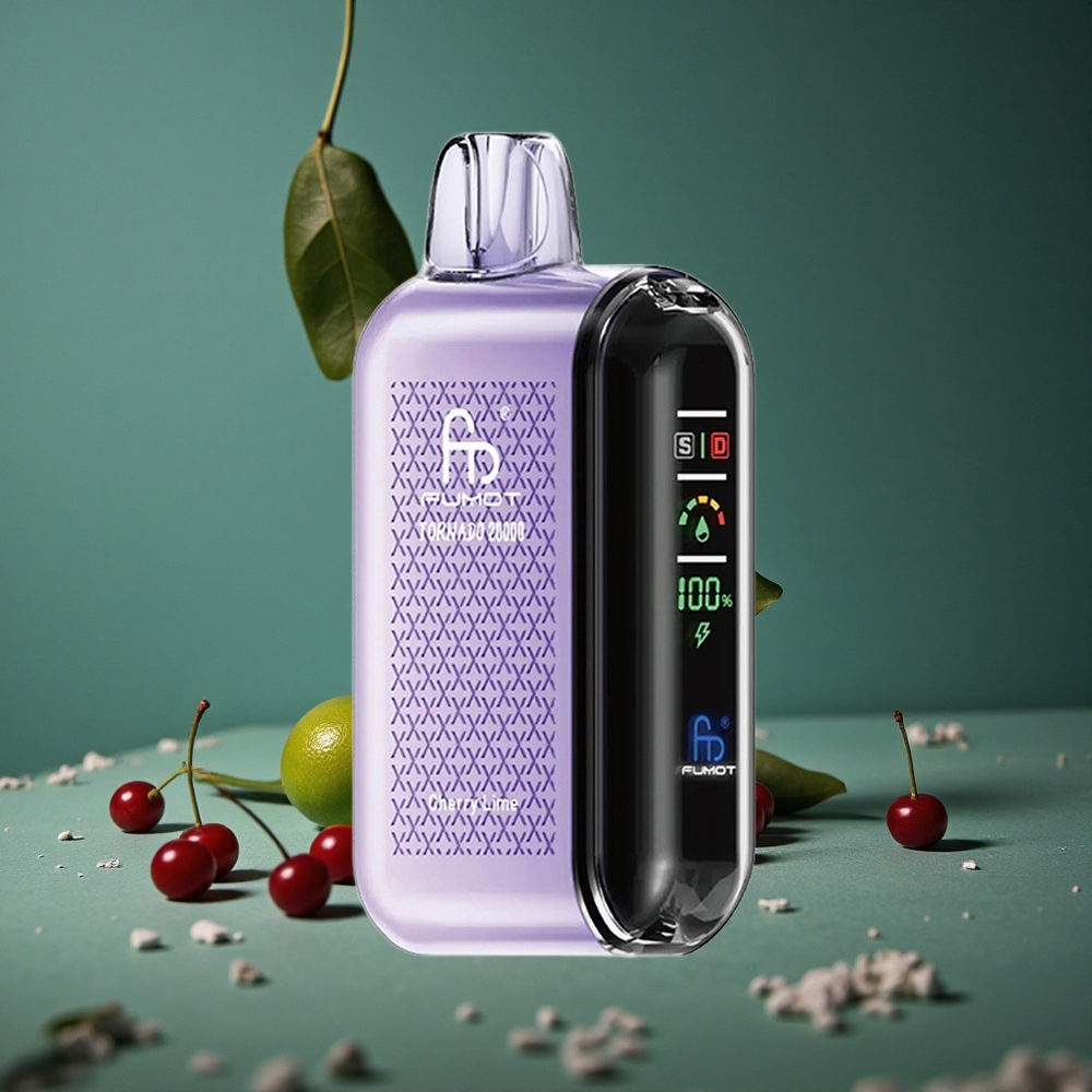 Fumot Tornado 20000 Puffs Körsbär Lime Dual Mesh Coil Sweden wholesale