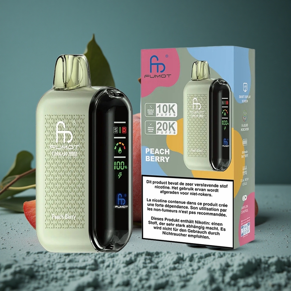 Fumot Tornado 20000 Puffs Persika Bär Dual Mesh Coil Sweden wholesale