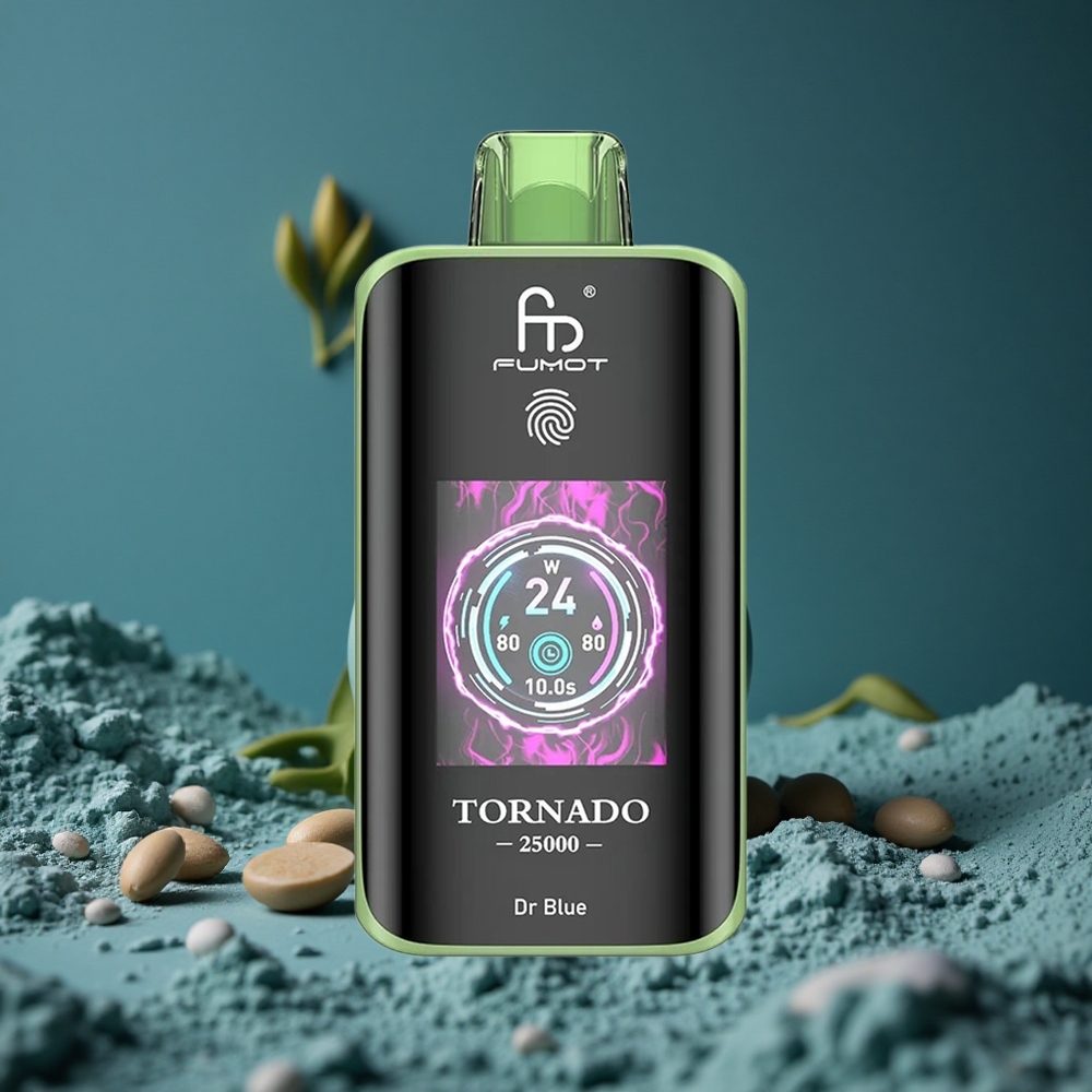 Fumot Tornado 25000 Puffs Dr Blå HD Skärm 20ml Förfylld E-vätska Sweden wholesale