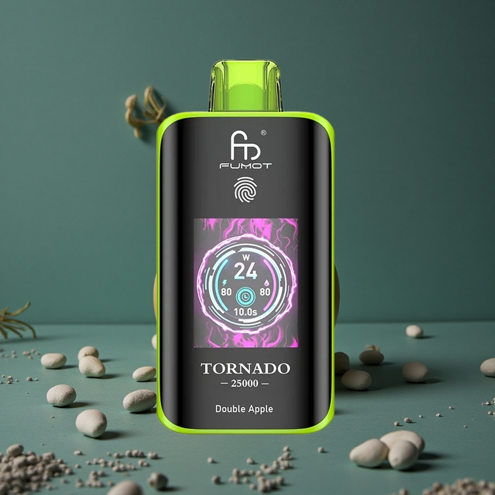 Fumot Tornado 25000 Puffs Dubbel Äpple HD Skärm Sweden wholesale