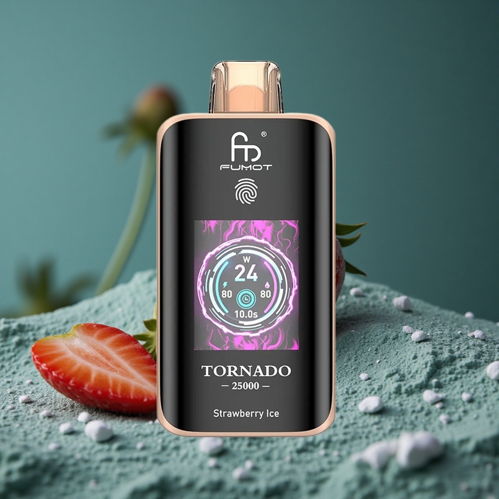 Fumot Tornado 25000 Puffs Jordgubb Is HD Skärm Sweden wholesale