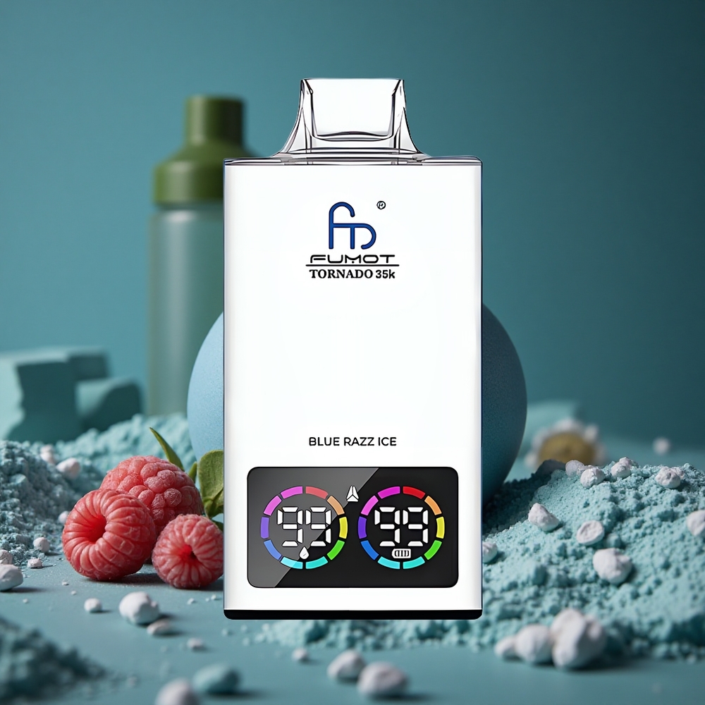 Fumot Tornado 35K 35000 Blå Hallon Is Dual Mesh Coil Sweden wholesale