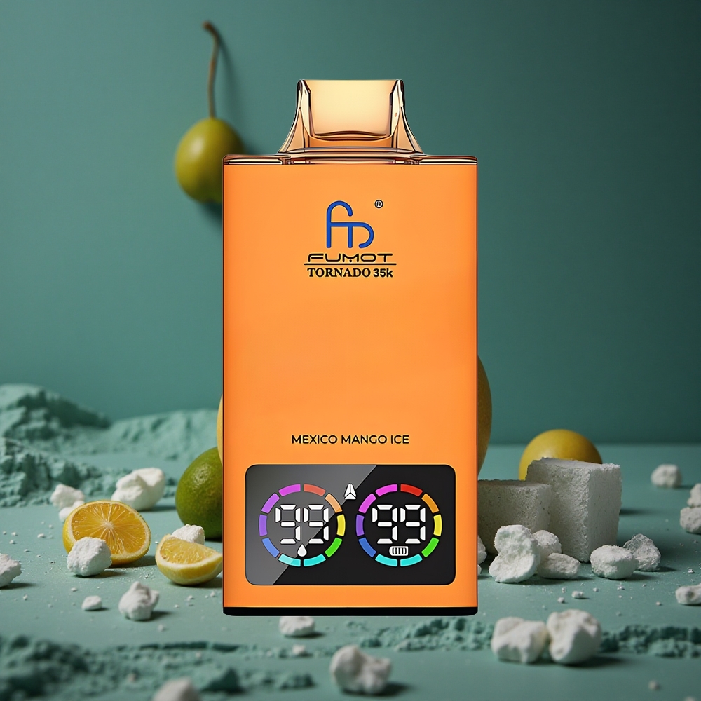 Fumot Tornado 35K Engångsvape Mexikansk Mango Is 15ml E-juice Sweden wholesale