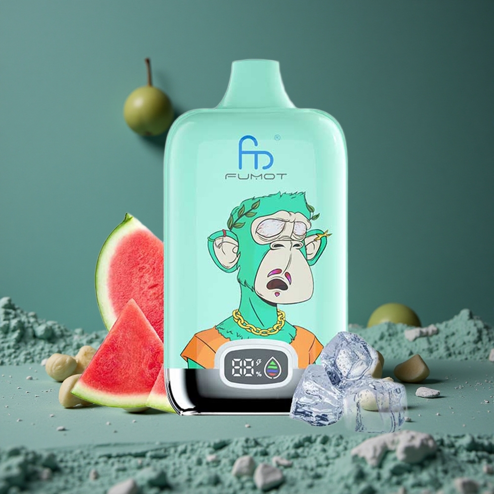 Fumot Tornado Digital Box 12000 Puffs Cool Mint (20ml E-Liquid, 550mAh Batteri) Sweden wholesale