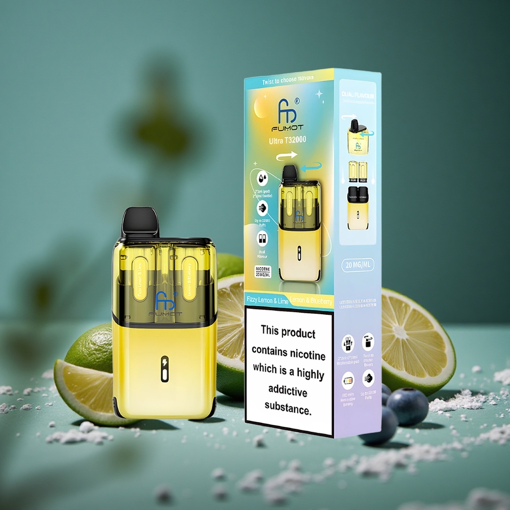 Fumot Ultra T32000 32000 puffar Fizzy Citron & Lime - Citron & Blåbär Sverige wholesale