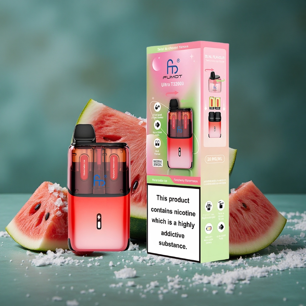 Fumot Ultra T32000 32000 puffar Vattenmelon Is - Hallon Vattenmelon Sverige wholesale