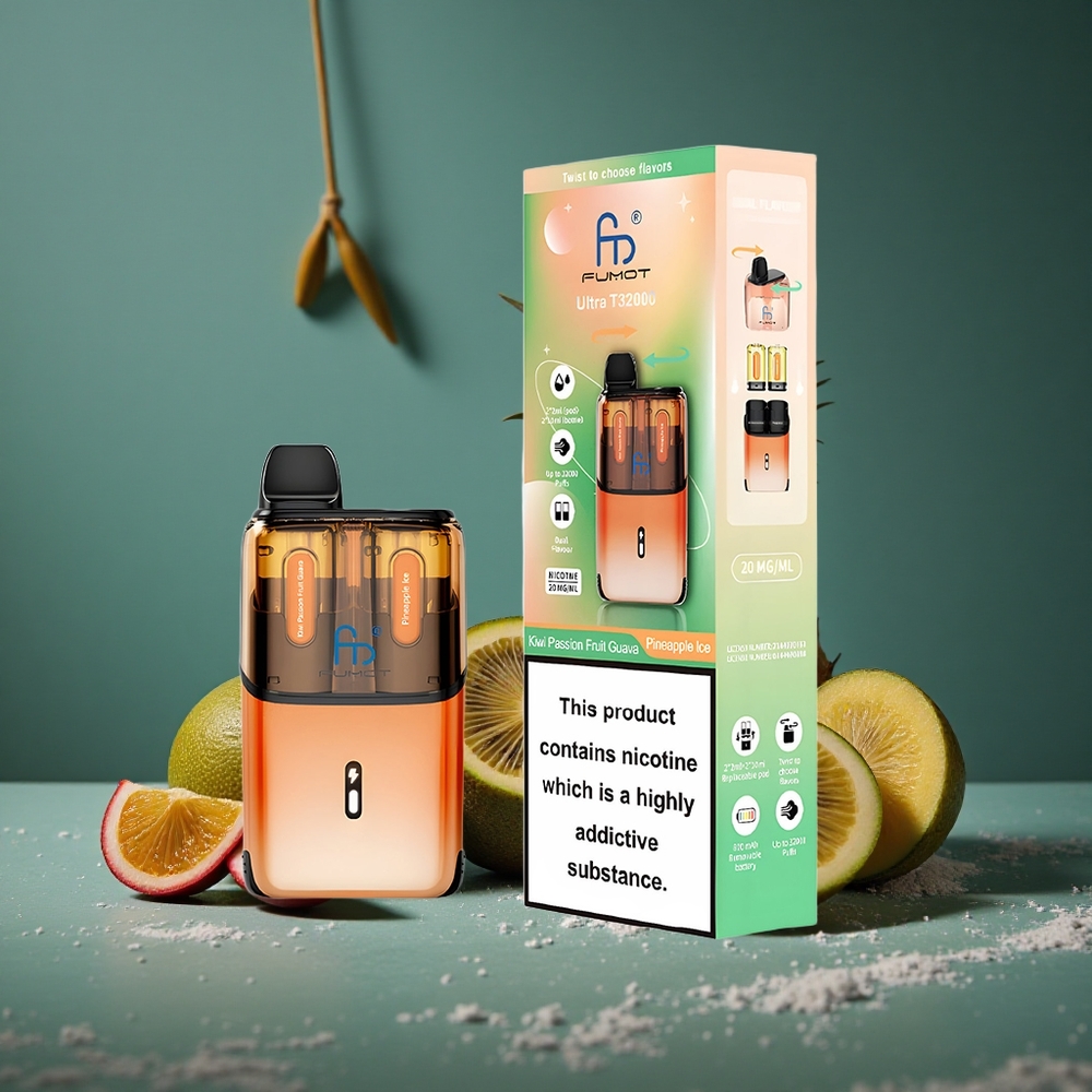 Fumot Ultra T32000 Engångsvape 32000 puffar Kiwi Passionfrukt Guava - Ananas Is Sweden wholesale