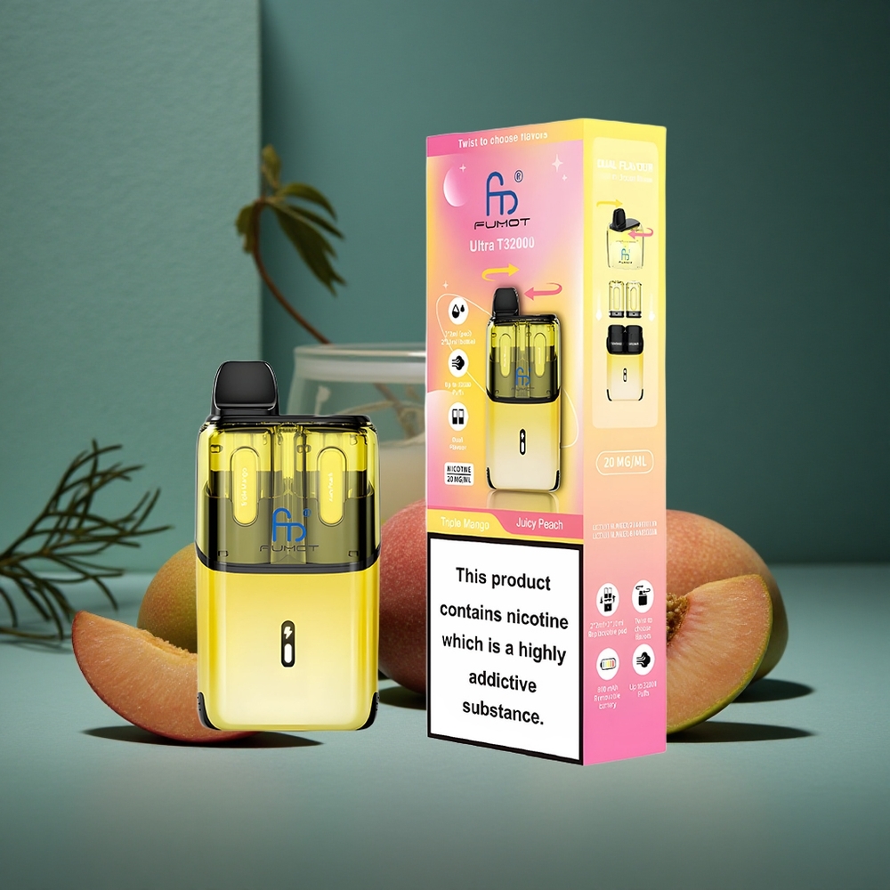Fumot Ultra T32000 Engångsvape 32000 puffar Trippel Mango - Saftig Persika Sweden wholesale